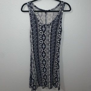 Juniors’ Blue and White Dress